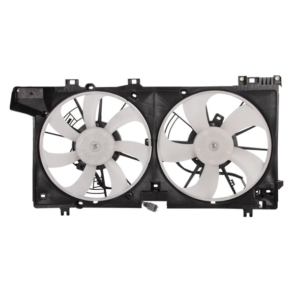 Ikon Motorsports Radiator Cooling Fan Assembly Replacement for 2015-2019 Subaru Outback Legacy 2.5L, 45122-AL01A SU3115132 Automotive Dual Engine Fan, Black