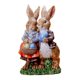 thumbnail image 2 of Escultura de mesa de conejo de Pascua pintada a mano, figurita de conejo Pareja, 2 of 8