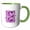 Green/White, variant on 3drose, Dove with Celtic Peace Text in Lilac Tones, 15oz Mug