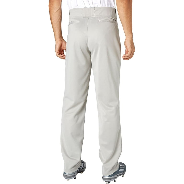 adidas Men s Triple Stripe Open Bottom Baseball Pants Grey Baseball XL Walmart