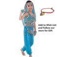 thumbnail image 3 of Kids Belly Dance Costumes Set Oriental Dance Girls Belly Dancing India Belly Dance Clothes Bellydance Child Kids Indian 6 Colors, 3 of 5
