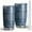 Blue Geometric Pattern, variant on 20oz Tumblers Blue and White Ethnic Floral Pattern Stainless Steel Vacuum Insulated Double Wall Travel Tumbler Cups Mug with Lid and Straw,Cleaning Brush for Cold & Hot Drinks
