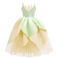 thumbnail image 4 of DISNEY Princess et la Grenouille Fée Tiana Robe de Bal avec Lumière LED Filles Photographie Forêt Fantaisie Robe de Fête Verte Tout-Petit, 4 of 5