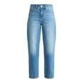 thumbnail image 5 of Time and Tru Women's High Rise Barrel Jeans, 26.5" Inseam, Sizes 0-20, 5 of 5