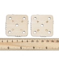 thumbnail image 3 of 1 Set 24Pcs Wooden Knitting Loom Board Square Blanched Almond 4.6x4.7x0.2cm Hole: 5mm, 3 of 3