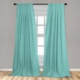 thumbnail image 5 of Ambesonne Teal Curtains, Vintage Arrows Colorful, Pair of 28"x63", Turquoise Grey White, 5 of 5