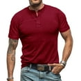 thumbnail image 2 of Caqnni Mens Polo Shirts Quick Dry Short Sleeve Golf T Shirt Moisture Wicking Casual Workout (Wine,M), 2 of 5