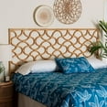 thumbnail image 2 of bali & pari Kalcya Bohemian Natural Rattan King Size Standalone Headboard, 2 of 8