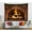 T1-A12317, variant on Burning Fireplace Tapestry Christmas Fireplace Firewood Flaming Wall Hanging Outdoor Camping Holiday Travel Wall Hanging Xmas Holiday Living Room Bedroom Dorm Home Decor