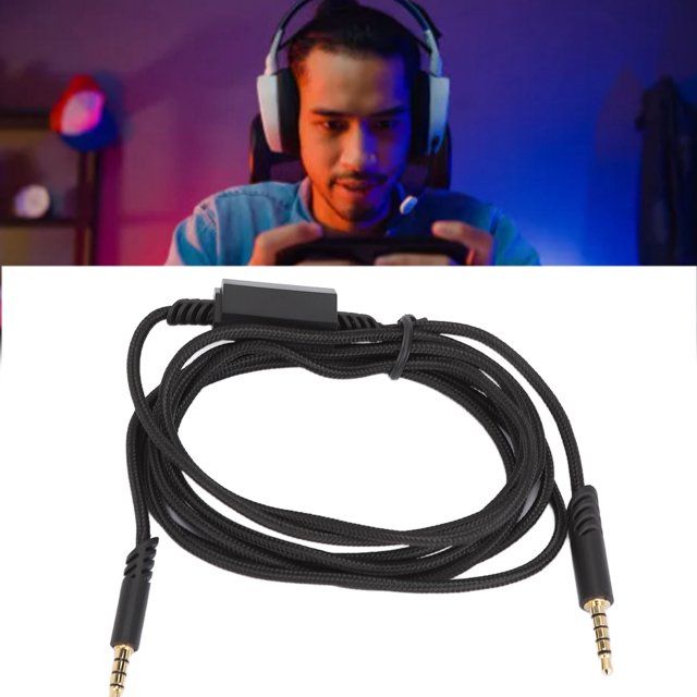 Headphones Replacement Sound Cable, Strong Compatibility, Powerful Performance, 6.6ft Cable Length, Wide Applications with for LogitechA10 A40 A40 TR