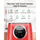 thumbnail image 4 of [NUEVO LANUCH] Freidora de aire grande KOOC, horno eléctrico caliente de 4,5 cuartos, hoja de referencia gratuita para guía de referencia rápida, pantalla digital táctil LED, 8 en 1, temperatura/tiemp, 4 of 5