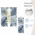 thumbnail image 7 of Navy Blue Monstera Deliciosa Sheer Curtains 72 Inch Length 2 Panels Set, Summer Botanical Tropical Voile Window Treatment Rod Pocket Curtains Sheers Drapes for Bedroom/Living Room/Kitchen 52"x72"x2, 7 of 7