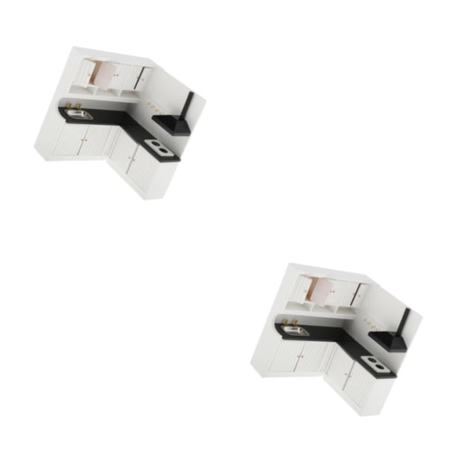 Vogacara Miniature Kitchen Furniture Cupboard Set Decor DIY Doll House 1:12 Tipo 1 2piezas