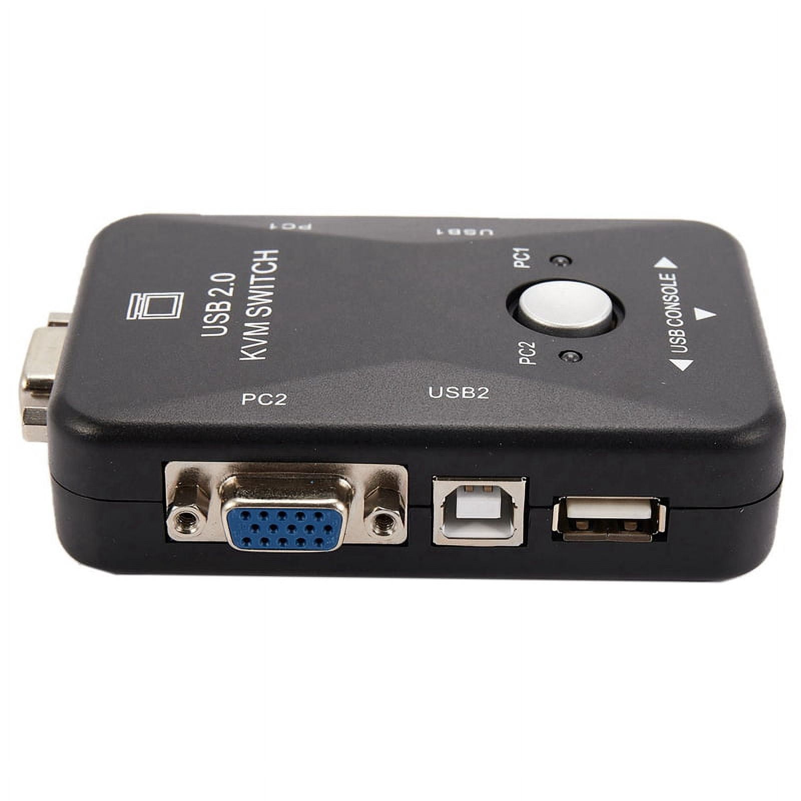 5X USB Kvm Switch Switcher 2 Port Vga Svga Switch Box USB 2.0 Mouse Keyboard 1920X1440 Switch Box