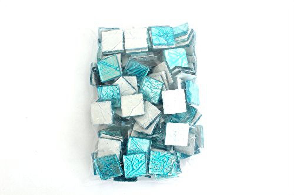 Milltown Merchants Electric Blue Foil Mosaic Tile 3/4 Inch (1 lb)