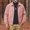 Pink, variant on Big & Tall Mens Retro Solid Jacket, Lapel Loose Fit Casual Coat, Faux Suede Oversized Anorak for Men, Daily Streetwear and Commuting Outfits.(Khaki/8XL)