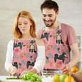 thumbnail image 3 of Shiba Inu Dog and Flower Floral Apron-Garden Aprons for Women with Pockets-Cotton Linen Waterproof Kitchen Cooking Gardening Aprons Adjustable for Kitchen,Cooking,BBQ and Salon 33x27 Inch, 3 of 7