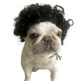 thumbnail image 4 of Chien Perruque Artificielle Courte Réglable Drôle Chiot Cosplay Accessoire Pet Headwear, 4 of 8