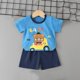 thumbnail image 2 of Odeerbi 6M-6Y Niños Niñas Trajes de Verano Coche Impreso Algodón Manga Corta Camiseta Pantalones Cortos Conjunto de Dos Piezas Cintura Elástica, 2 of 5