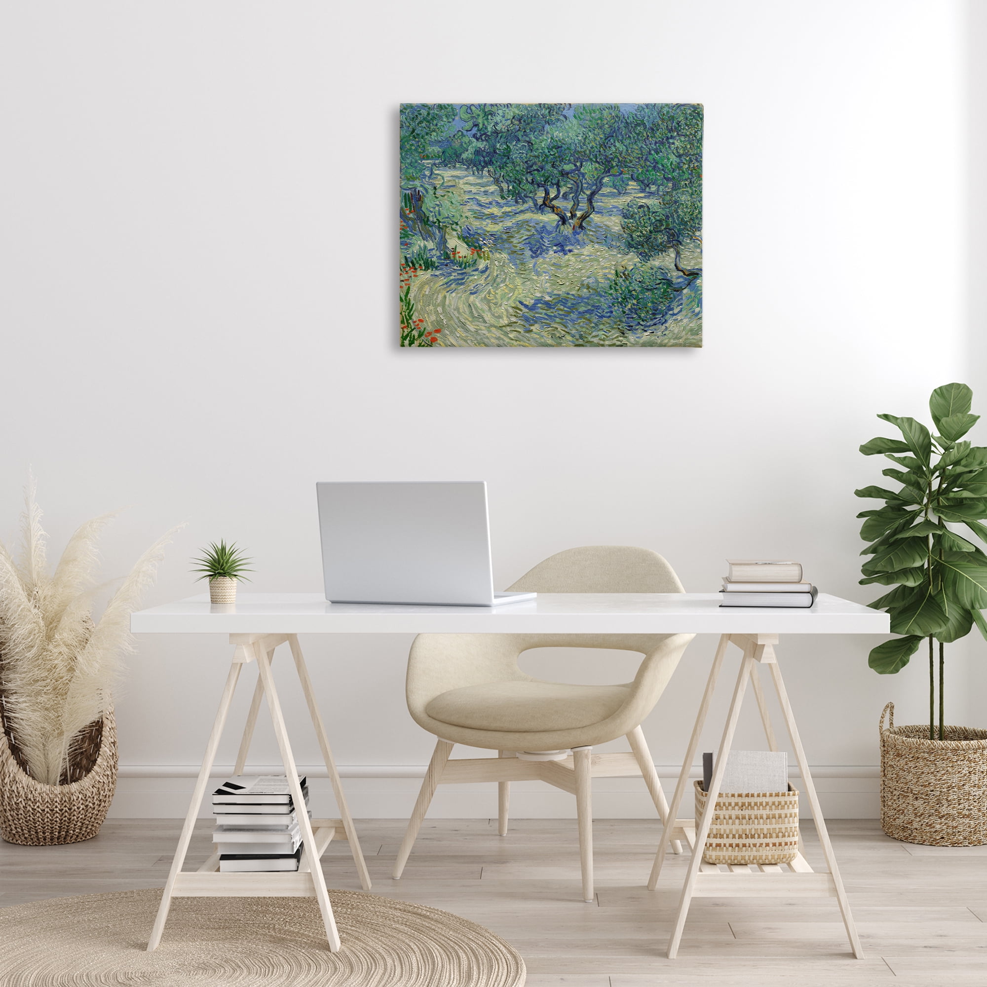 Stupell Industries Classic Van Gogh Olive Orchard Landscape & Nature Painting Wrapped Canvas Art Print Wall Art, 30 x 24