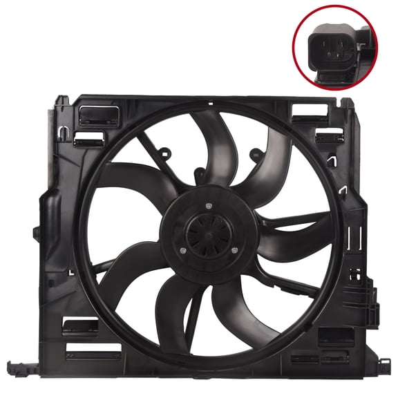 Radiator Cooling Fan Assembly Fits BMW 528i 2010-2011 530i 2009-2013 17428509741