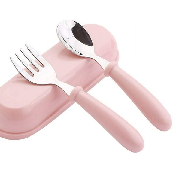 BPA-Free Kids Toddler Utensils, 12 Months , Includes Fork & Spoon