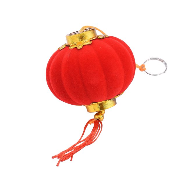 Lanterns Round Small Handcrafted Lantern Decoration for Tent RV Courtyard Terrace Red