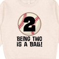 thumbnail image 3 of Inktastic 2nd Birthday Baseball 2 Year Old Boy Toddler Sweatshirt, 3 of 4