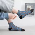 thumbnail image 5 of Goofa Dachshund Dog Puppy Pattern Non Slip Socks with Grips for Elderly, Crew Socks Yoga Hospital Socks Cushioned Sole Gripper Socks for Men Women, 5 of 5