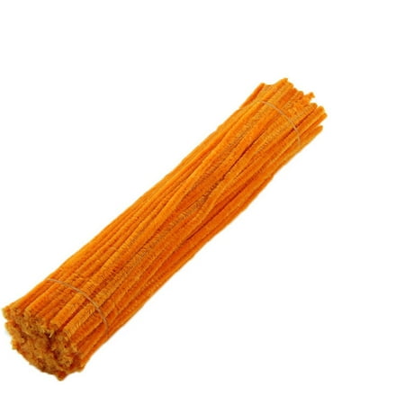 NIUREDLTD Back-to-school Season Half Pice Sale ! Diy Solid Stem Set Pipe for Cleaners 100Pc Crafts Arts Decorations Tools Home Improvement （Orange）
