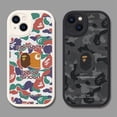thumbnail image 2 of BAPE Funda Para Teléfono IPhone 14 12 PRO 12 11 13 Max Xs XR 6 7 8 Plus Pochacco Cinnamoroll Suave Piel De Cordero A Prueba De Golpes De Silicona Golpescovre, 2 of 3