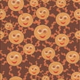 thumbnail image 1 of Ahgly Company Machine Washable Indoor Square Transitional Orange Area Rugs, 4' Square, 1 of 7
