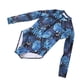 thumbnail image 5 of Traje de baño de una pieza para mujer, manga larga, estampado de flores y hojas de colores, con cremallera, para surfear, talla M, 5 of 15