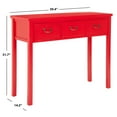 thumbnail image 4 of SAFAVIEH Cindy Console Table With Storage Drawers Red, 4 of 5
