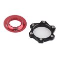 thumbnail image 1 of Bike Disc Brakes Center Lock Adapter, Center Lock Hubs Aluminium Alloy 6 Bolts Centre Lock Disc Rotor Adapter Set Bicycle Accessory, 1 of 7