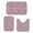 Paisley and Floral White Pattern-1, variant on Paisley and Floral Blue Pattern Bathroom Rug Set 3 Piece,Non-Slip Bath Mat Set with U-Shaped Contour and Runner Soft Absorbent Washable