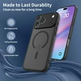 thumbnail image 4 of [PST] iPhone 17 Pro Max Case, Hybrid Silicone Matte Back Cover with Magnetic (MagSafe Compatible), 4 of 5