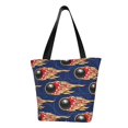 thumbnail image 1 of Balery Bowling Ball And Flame Bolsa de Hombro con Diseño, Bolsa Grande y Duradera, Bolsa Versátil para Compras, 1 of 6