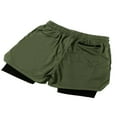 thumbnail image 3 of Mens Running Shorts Quick Dry Beachwear Workout Pants with Pockets, 3 of 6