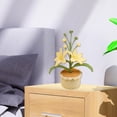 thumbnail image 4 of Handmade Home Decoration Yarn Weaving Simulated Flower Desktop Bonsai, 4 of 6