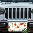 thumbnail image 5 of License Plate, Poppy Pattern Decorative Front,Personalized Stainless Steel License Plate Cover For Men Women,12.2" X 6.2", 5 of 6