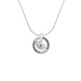 thumbnail image 2 of Delight Jewelry Silvertone Little Bird Initial - X - Gymnastics Ring Charm Necklace, 18", 2 of 4