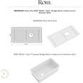 thumbnail image 2 of Rohl Wsg6497 Allia 29-1/8" L X 14-5/8" W Stainless Steel Basin Rack - Off White, 2 of 6