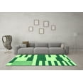 thumbnail image 3 of Ahgly Company Indoor Round Abstract Green Modern Area Rugs, 8' Round, 3 of 4