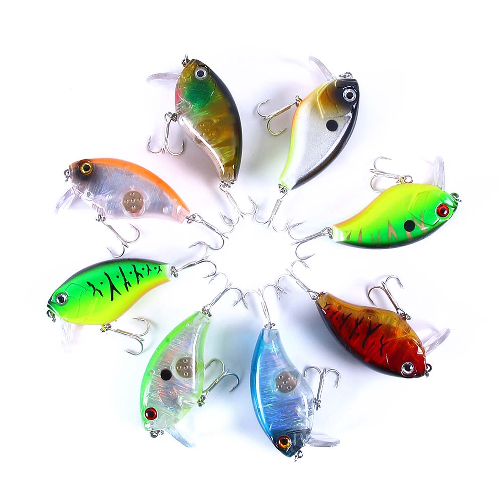 HENGJIA Crankbaits Bass Lures 2.36in, Square Bill Crankbait, Bass Fishing Lure, Floating Fishing Lures, 3D Eyes Fishing Gear Trout Lure for Shallow Diving Crank Bait, Freshwater, Saltwater