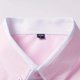thumbnail image 4 of Ceisia Contrast Panel Stand Collar Shirt Men's Slim Fit Long Sleeve Casual Button-Down Top with Pocket Pink XXXL Gifts, 4 of 8