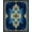 Blue, Pattern 1, variant on Flatwoven High Traffic Area Rug, Totem Inspired Motif with Liquefying Lobe and Royal Elements, Non Slip, Stain Resistant, Washable Area Rugs for Living Room, Bedroom(Blue, 2X3)