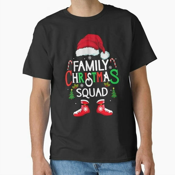 Funny Matching Family Christmas Squad Holiday Crew - Makes a Great Gift M167 T-Shirt, for Men and Women, Up to 5XL