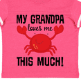thumbnail image 4 of Inktastic My Grandpa Loves Me Crab Boys or Girls Toddler T-Shirt, 4 of 5