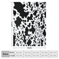 thumbnail image 4 of JEUXUS Cow Print Blanket, Cow Blanket for Kids Adults, Soft Cow Throw Blanket Cowhide Decor for Couch Sofa Bed, 4 of 6